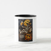 Mug Halloween Cheers ! Squelette décontracté avec (Centre)