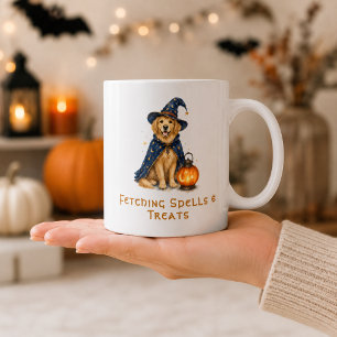 Mug Halloween Chien Magique Retriever Doré
