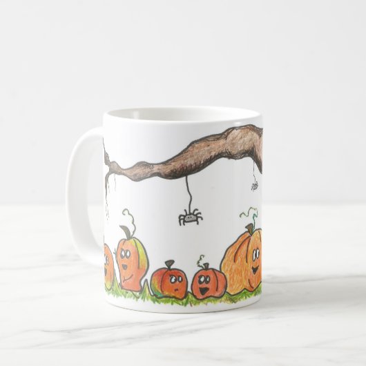 Mug Halloween Citrouille (Devant gauche)