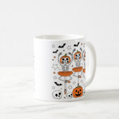 Mug Halloween Citrouille Danse Sips Éffrayants pour la (Devant droit)