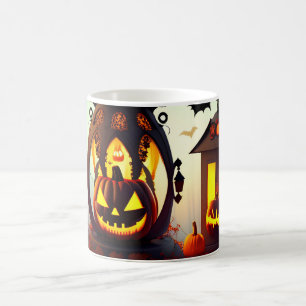 Mug Halloween Citrouille de forêt de merveille personn