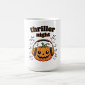 Mug Halloween Citrouille de nuit Thriller (Centre)