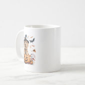 Mug Halloween Citrouille de Terrier à couche molle par (Devant gauche)