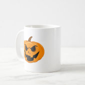 Mug Halloween citrouille et effrayant (Devant gauche)