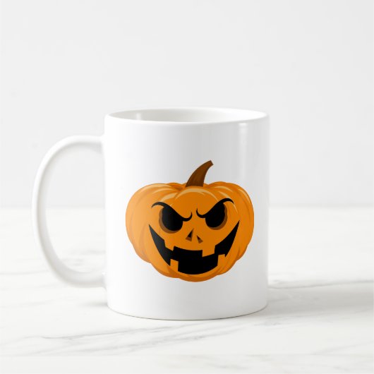 Mug Halloween citrouille et effrayant (Gauche)