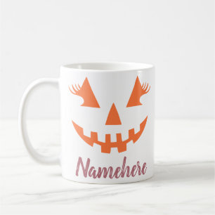 Mug Halloween Citrouille Jack-o'-lantern fille personn