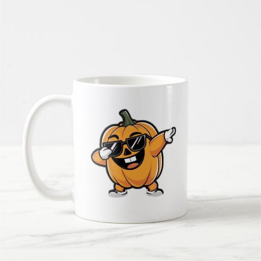Mug Halloween Citrouille mignon (Gauche)