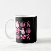 Mug Halloween Citrouille rose ruban Disco Ghost Bow Br (Gauche)