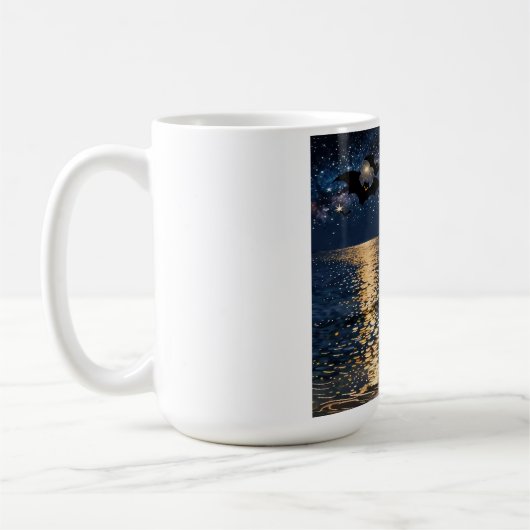 Mug Halloween Clair de Lune sur la Plage (Gauche)