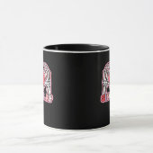 Mug Halloween classique - Squelette Éffrayant design (Centre)