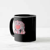 Mug Halloween classique - Squelette Éffrayant design (Devant gauche)