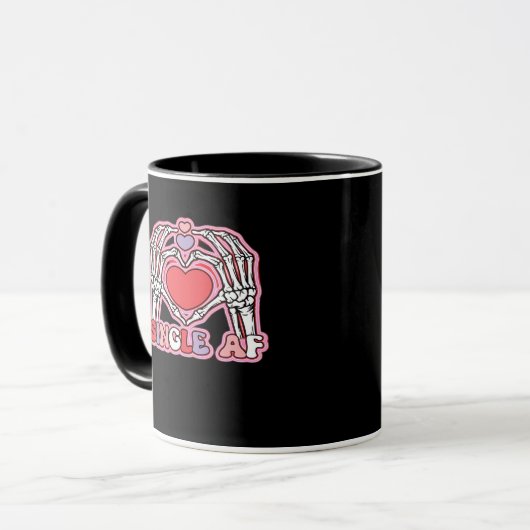 Mug Halloween classique - Squelette Éffrayant design (Devant gauche)
