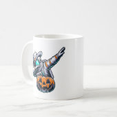 Mug Halloween Cowboy Jack-o'-lantern, l'astronaute du  (Devant gauche)