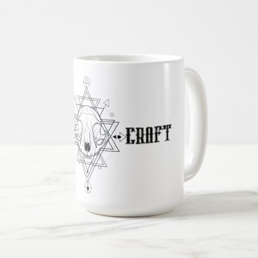 Mug Halloween crâne taureau (Devant droit)