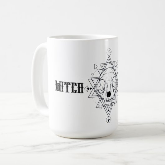 Mug Halloween crâne taureau (Devant gauche)