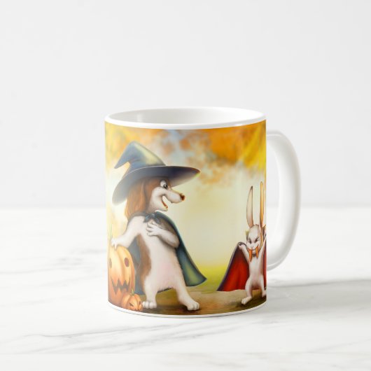 Mug Halloween cup with cute animals (Devant droit)
