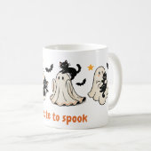 Mug Halloween Cute Éffrayant Ghost Chat - Chat cadeau (Devant droit)