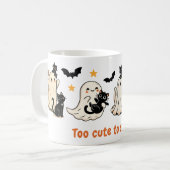 Mug Halloween Cute Éffrayant Ghost Chat - Chat cadeau (Devant gauche)