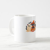 Mug Halloween Cute Ghost Citrouille Chat Classic T-Shi (Devant gauche)