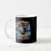 Mug Halloween Dabbing Pirate Skeleton Simple Halloween (Gauche)