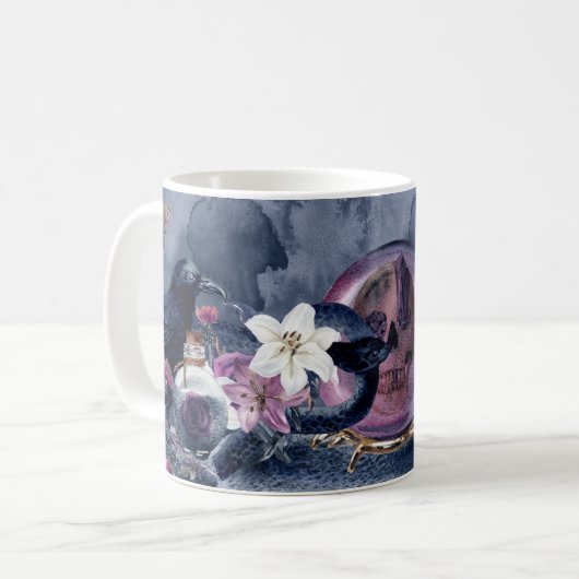 Mug Halloween de Crowne et serpents (Devant gauche)