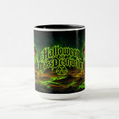 Mug Halloween de destruction massive Citrouille radioa (Centre)