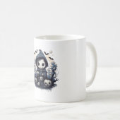 Mug Halloween de la couche de Chibi à capuchon - Venti (Devant droit)