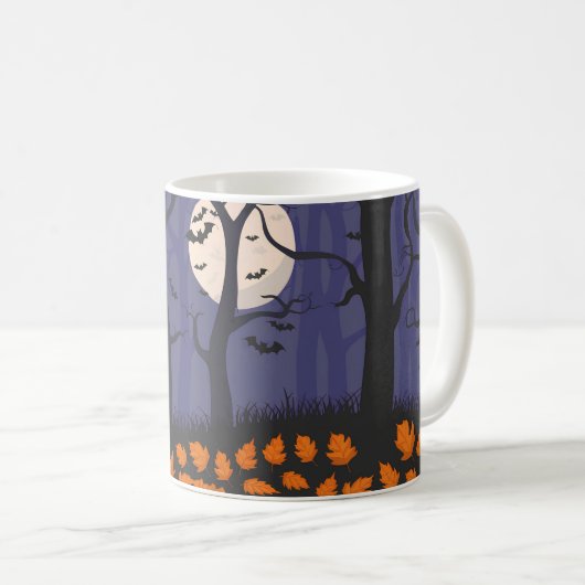 Mug Halloween de la forêt (Devant droit)