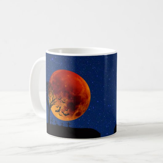 Mug Halloween de la lune de récolte (Devant gauche)