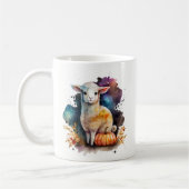 Mug Halloween de l'agneau aquarelle (Gauche)