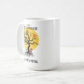 Mug Halloween de l'arbre généalogique des Chouettes éf (Devant gauche)