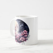 MUG HALLOWEEN DE LUNE FLORALE ROSE (Devant gauche)