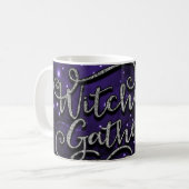 Mug Halloween de sorcières rassemblant violet et noir  (Devant gauche)