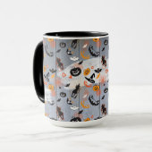 Mug Halloween de tour de partie conception en bois de (Devant gauche)