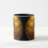 Mug Halloween déplaisant gothique noir corbeau (Centre)