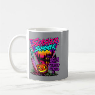 Mug Halloween d'été vintage Slasher Été Surnaturel