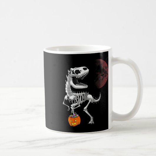 Mug Halloween Dinosaure Squelette T Rex Épouvantable G (Droite)