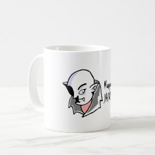 Mug Halloween Dracula tiré à la main
