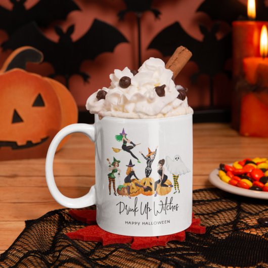 Mug Halloween drôle 'Boire des sorcières'