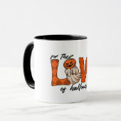 Mug Halloween drôle de peur amour (Devant gauche)