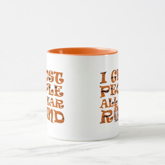 Mug halloween drôle dire (Centre)