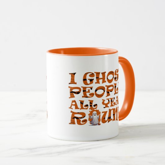 Mug halloween drôle dire (Devant droit)
