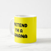 Mug Halloween drôle - Fais semblant que je suis une ba (Devant gauche)
