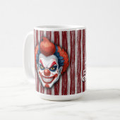 Mug Halloween du Carnaval de Clown déplaisant (Devant gauche)