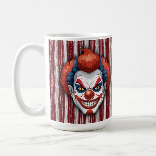 Mug Halloween du Carnaval de Clown déplaisant (Gauche)