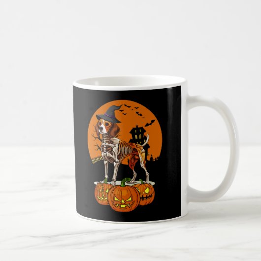 Mug Halloween du chien beagle (Droite)