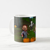 Mug Halloween effrayant. (Devant gauche)