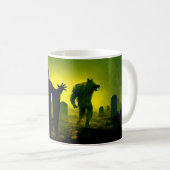 Mug Halloween effrayant. (Devant droit)