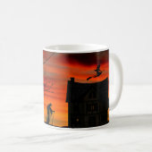 Mug Halloween effrayant. (Devant droit)