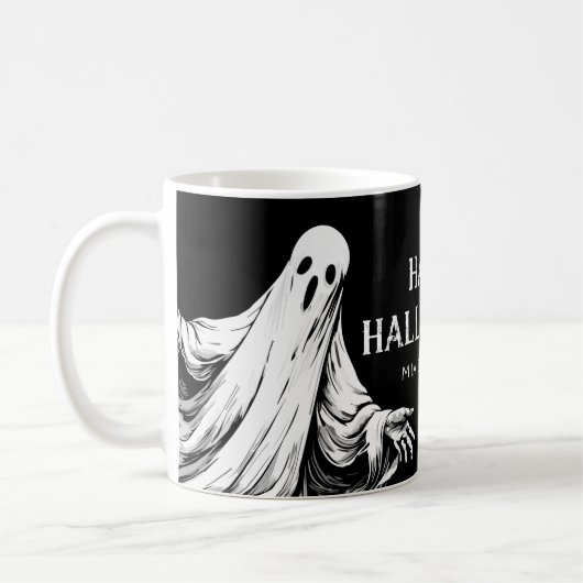 Mug Halloween éffrayant avec fantôme (Gauche)